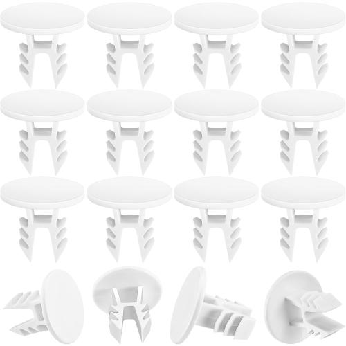 20 Pieces Closet Rod End Caps Plastic Closet Hang Bar Endcaps Closet Rod Sealing Plug Caps Closet Rod Brackets Endcaps Closet System Parts Closet Accessories