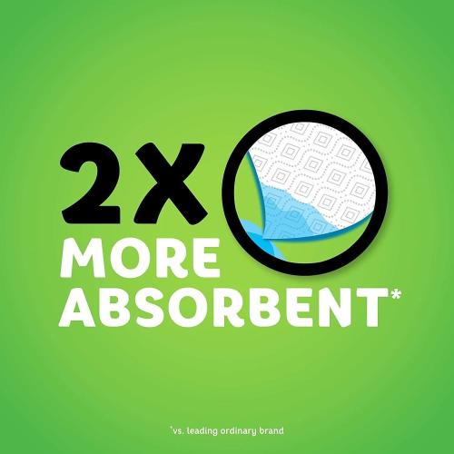 Bounty Quick Size Paper Towels, White, 8 Family Rolls = 20 Regular Rolls (Packaging May Vary)