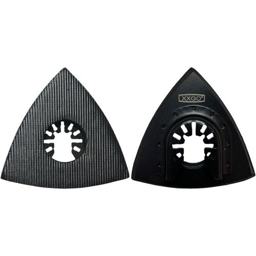 XXGO Oscillating Multi Tool Sanding Kit - 105 Pcs Including Triangle & Finger Sanding Pads, 100 Pcs Multi Tool Sandpaper for Wood