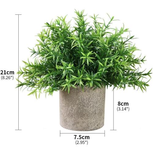 YZZY Artificial Potted Plants, 1Pcs Mini Fake Flower and Grass in Pot, Small Faux Plastic Greenery for House Decorations(Hedyotis #-520)