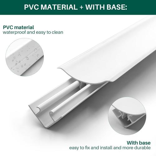 Ceiling Crown Molding Trim 10-Pack 46.9Ft in Total Length, with Base Decorative Ceiling Molding Bars -Install with Glue or Screws, White (Adhesive not Included)