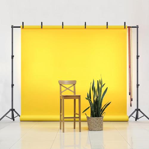 10x7.5Ft Backdrop Stand, Heavy Duty Adjustable Photo Back Drop Stand for Party, Photography, Banner Stand (Includes Six Background Stand Clamps)