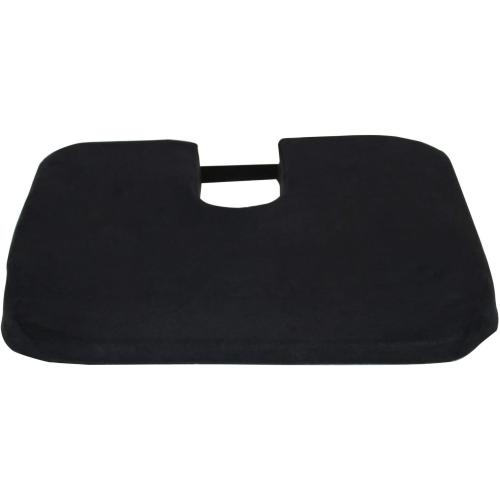 Q QUALITY BRAND COMPANY McCartys Q-KOMFORTKUSH-BLK Komfort Kush Wedge Sacro-Ease Bottom Seat Cushion Support - 16x17x3 in. - Black Color