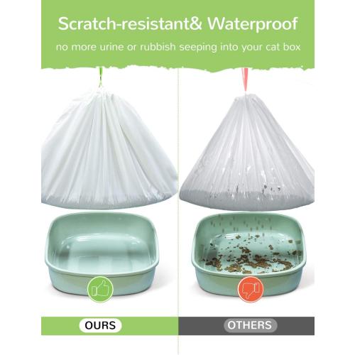 Litter Box Liners, 34 Count Jumbo Cat Litter Pan liners, Drawstring Litter Liner Bags For Litter Box, Easy Clean Up Thick Large Kitty Litter Liner XL, Eco Friendly Pet Cat Supplies(36 x 19)