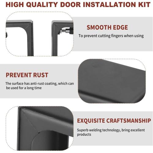 2PCS Door Installation Kit Holds up tp 330LBS, Heavy Duty Door Installation Dolly Easy Install for Single Person Door Tools for Doors from 1.18” to 1.97”