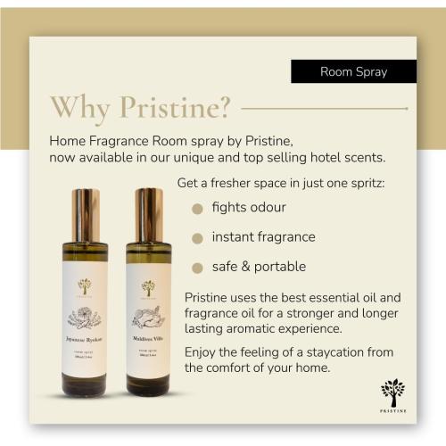 PRISTINE Himalayan Tea/Inspired by Westin Hotel Linen & Room Spray Air Freshener, Made With Essential Oils, Fragrance room spray with White Tea and Bergamot 3.4oz Pillow Spray