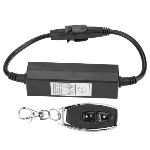 12V Wireless Remote Control Linear Actuator with DPDT Switch, Forward/Reverse DC Motor for Home Automation, Automatic Door System, Stainless Steel Actuator Controller