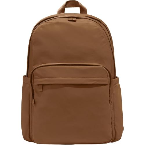 Away Large Featherlight Backpack - Lightweight Travel Backpack with Laptop Compartment, Two Water Bottle Pockets, Interior and Exterior Pockets - Fits Up to 16-Inch Laptops - Amaro Brown