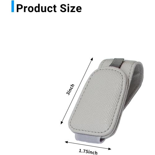 Yuoyar 2 Packs Magnetic Sunglass Holder for Car Visor (Grey)