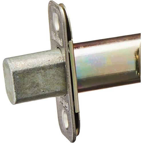 Kwikset 663 Deadbolt Unkeyed Deadbolt Lock, Satin Nickel Round Interior Turn Piece for Front Entry Door, with Latch and Adapter, No Exterior Assembly