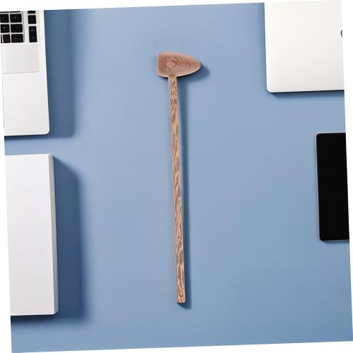 Horn Massage Hammer 16.92In Wooden Manual Massager Tool for Body Neck Feet with Trigger Point Therapy and Blood Circulation Relief