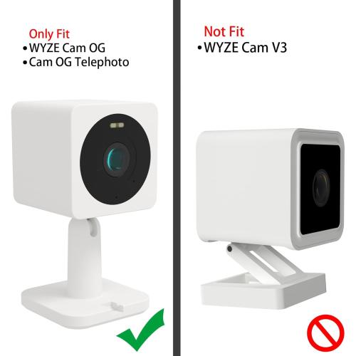 Teccle Angled Window Mount for Wyze Cam OG, 20 Degrees Tilt, Through Windows Use Cam OG Security Camera (1Pack)