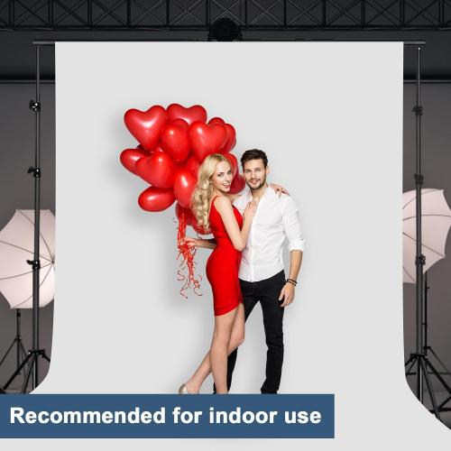 Photo Backdrop Stand, LCUIRC 10x8.5ft (WxH) Photo Background Banner Stand with 4 Crossbars, 8 Spring Clamps, 2 Sandbags, and Carrying Bag for Parties Events Decoration Advertising Display