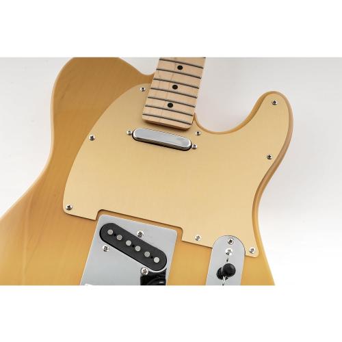 Musiclily Ultra 8 Holes Anodized Aluminum TL Guitar Pickguard, Gold