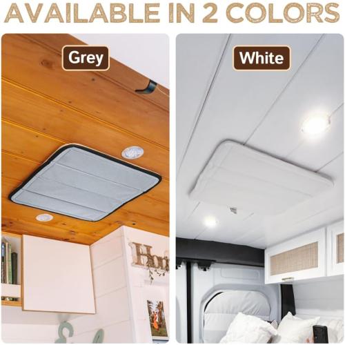 Living in a Bubble Magnetic Insulated Blackout MaxxAir Fan Cover for Sprinter, RVs and other Campervans, Universal Size, Snug Fitting RV Roof Vent Covers for Privacy, Fantastic Fan Vent Insulator