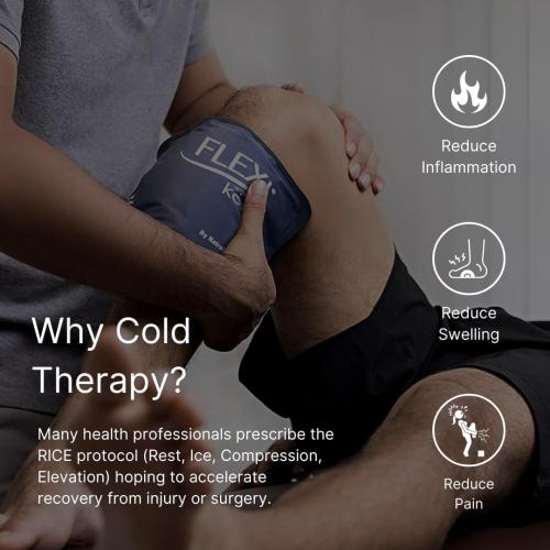 FlexiKold Gel Neck Ice Pack (23 X 8 X 5) - Reusable Cold Pack Compress (Therapy for Pain, Injuries of Neck, Lower Back, Shoulder, wrap Around Knee, Foot, Thigh, Elbow) - A6301-COLD