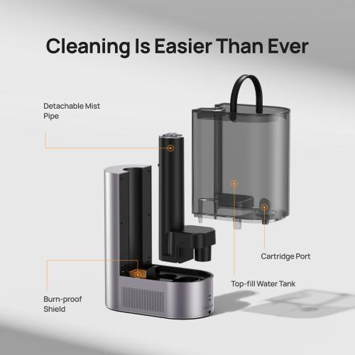 Dreo 6L Humidifiers for Bedroom, Smart Warm & Cool Mist for Large Room, 60Hr Quiet Runtime for Baby, Plant, Humidity Sensor, Indicator Light, 12H Timer, Google/Alexa, Purple