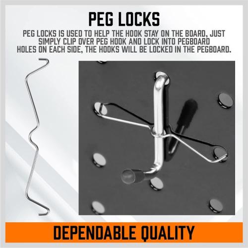 HORUSDY 150 PCS Pegboard Hooks Assortment Kit – 15 Types Heavy Duty Pegboard Accessories with Bins – Fits 1/8 & 1/4 Inch Pegboard Metal Hooks for Garage, Workshop, and Tool Organization