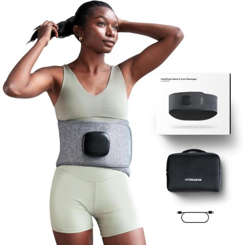 HeatPulse Back & Core Massager for Back, Menstrual, and Abdominal Pain Relief with Vibration and Heat Therapy…