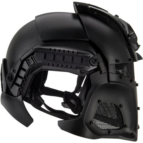AMA Interstellar Battle Trooper Full Face Airsoft Helmet with Exchangeable Lens