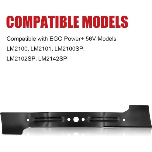 Lawn Mower High Lift Blade for EGO AB2101 3706059001 21 Inch 56V Models LM2101, LM2100, LM2102SP, LM2100SP, LM2142SP