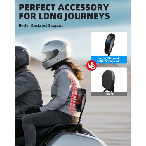 Detachable Passenger Backrest,Quick Detach Passenger Backrest Sissy Bar for Harley Davidson Touring Electra Glide Road King Street Glide Road Glide 2009-2024