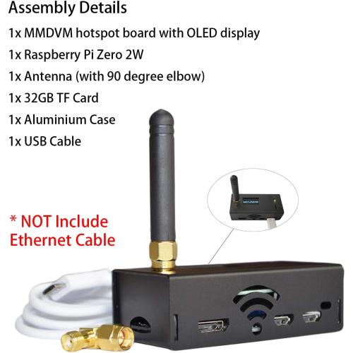 AURSINC 2025 Upgraded V1.5.2 MMDVM Hotspot Spot Radio Station WiFi Digital Voice Modem Work Contained with Raspberry Pi Zero 2W, Supports C4FM YSF POCSAG NXDN DSTAR P25 DMR, Pi-Star/WPSD