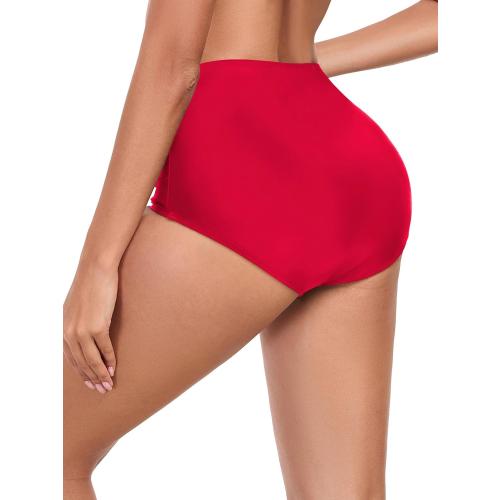 RELLECIGA Women's High Waisted Bikini Bottom Full Coverage Tummy Control Swimsuit Bottoms
