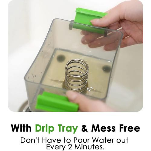 Tofu Press Dishwasher Safe - Easily Removes Water in 10-20 Minutes, Up to 3X More Efficient Tofu Pressing, BPA Free with Drip Tray - Enhanced Tofu Taste, Includes Tofu Cookbook