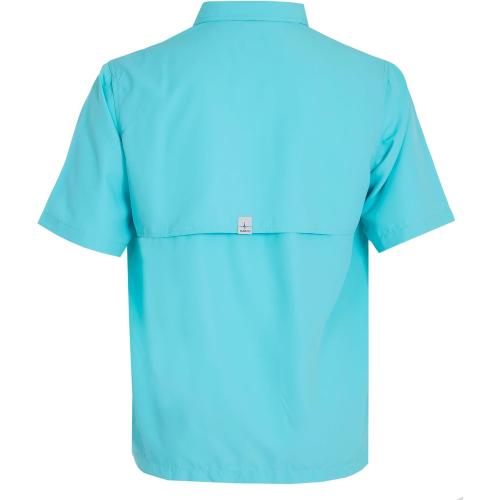 Size 3XL HABIT Men’s Fourche Mountain Short Sleeve River Guide Fishing Shirt - UPF 40  UV Protection