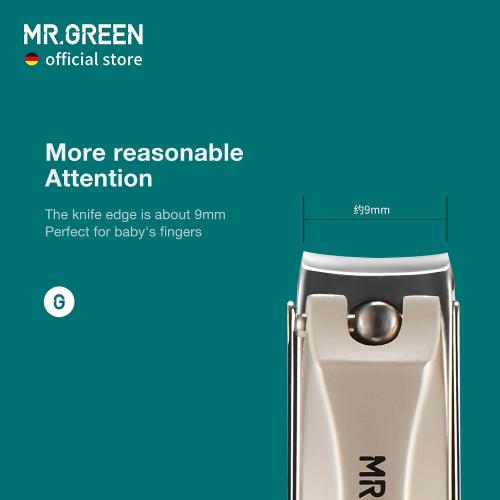 MR.GREEN Baby Safety Nail Clippers Nail Care Clippers Fingernail Cutter Newborn Baby Convenient Nail File Manicure Tools (Baby Nail Clipper Nano Glass File)‼️missing nail clipper‼️