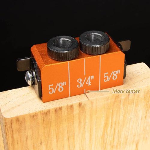 O'SKOOL 3/8 Self-Centering Dowel Jig Kit with Cobalt M-35 Drill Bit