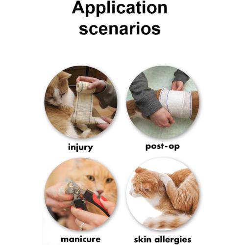 EWES Cat Cone Collar Soft M Size Alternative Neck Cones to Stop Licking Kitten Comfy Elizabethan Collars After Surgery Neuter Dog Donut Collar for Pet e Collar Recovery Shame