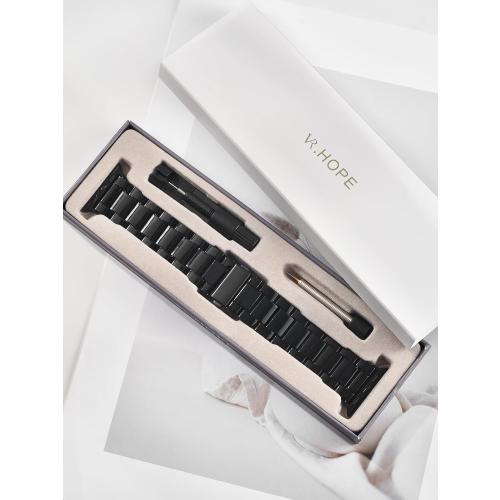 V.R.HOPE Resin Apple Watch Band for Women, Featherlight, Black