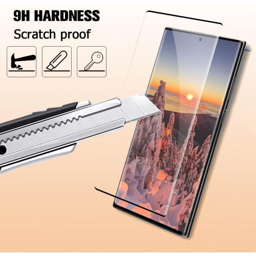 XDesign [2 2 Pack Galaxy S23 Ultra Screen Protector, 9H Tempered Glass Scratch Resistant, Ultrasonic Fingerprint Support, For Samsung Galaxy S23 Ultra 5G 6.8 Inch Glass Screen Protector