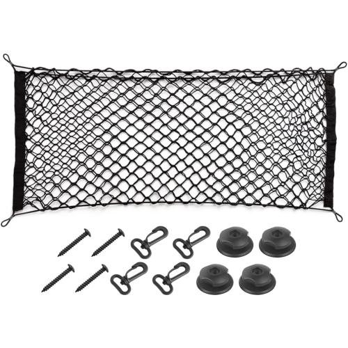 Adjustable Elastic Car Trunk Cargo Net, 43.3x 15.8