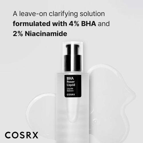 3.38 COSRX Niacinamide 2%   BHA 4% Blackhead Exfoliant Toner 3.38 fl.oz / 100ml, Korean Toner, Blackhead Remover, Pore Minimizer for Enlarged Pores, for All Skin Types, Korean Skin Care, Stocking Stuffers