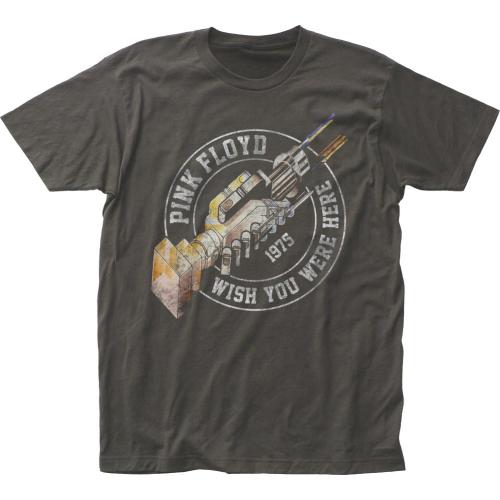 SIZE XL.  Pink Floyd Rock Band Wish You were Here '75 Adult Fitted Jersey T-Shirt Tee