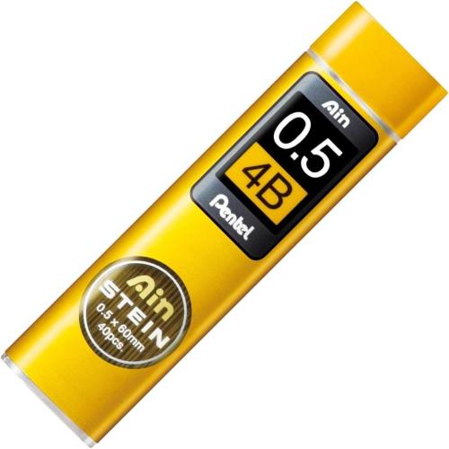 Pentel Mechanical Pencil Lead, Ain Stein, 0.5mm, 4B (C275-4B)