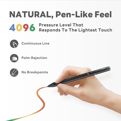 Penoval USI 2.0 Lite Stylus Pen for Some Chromebook Model, 4096 Levels Pressure & Smooth Writing Compatible with Google Pixel Tablet, Amazon Fire Max 11, ASUS Flip CX5/CM3, Lenovo Duet and More