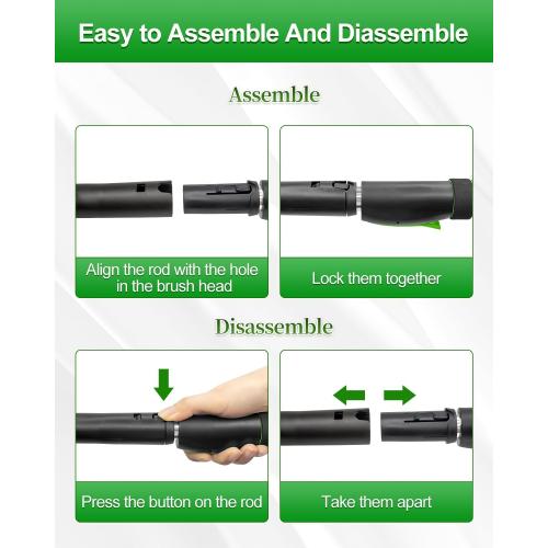 SEAAES Ice Scraper with Snow Brush for Car Windshield, Upgraded Extendable Snow Brush with Foam Grip for Truck SUV Vehicle Windows