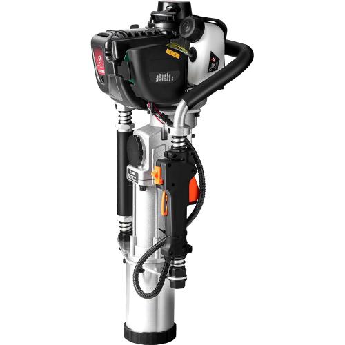 VEVOR 37.77cc Gas-Powered T Post Driver, 4-Stroke Engine Gasoline Fence Piling Pounder, with 3 Post Driving Head(45/55/88 mm), 1000W Portable Piledriver For Farm, Ranch Fencing, Road Improvements