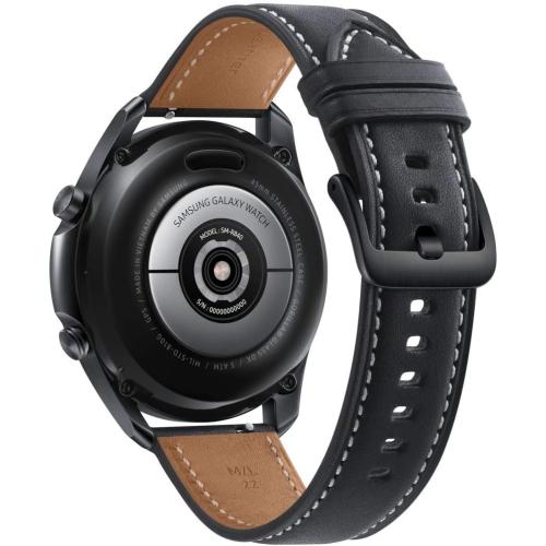Samsung Galaxy Watch 3 (45mm, GPS, Bluetooth) Smart Watch with Advanced Health Monitoring, Fitness Tracking, and Long Lasting Battery - Mystic Black (Renewed)