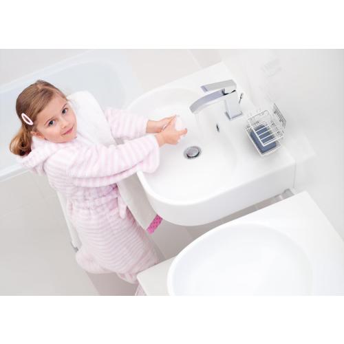 Moforoco White Double Soap Bar Holder for Shower, No Drilling, 304 Rustproof Stainless Steel, Wall Mounted Soap Holder with 4 Hooks and Razor Holder, Shower Rack Soap Tray Bar Soap for Bathroom