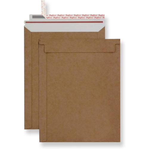 Rigid Mailers 30 Pack 7.5 x 9.5 inches Brown Self Seal Stay Flat Bulk Cardboard Kraft No Bend Mailers Peel and Seal for Document Photos Pictures Papers Files CD