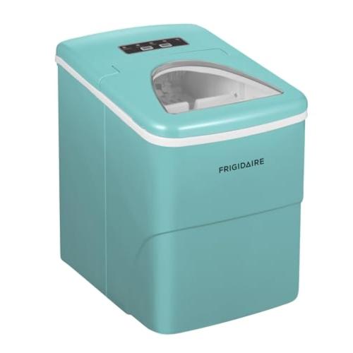 Frigidaire EFIC108-Blue Compact Ice Maker, Counter-top Portable, 26 lb per Day, Blue