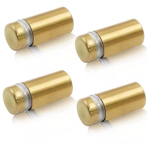 1/2 x 1 Sign Standoff Screws, Gold Acrylic, 4 Pcs
