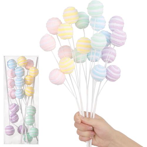 Christmas Tree Picks Decorations 5Pcs Macaron Pink Purple Lollipop Picks for Xmas Ornaments New Year Wedding Birthday Indoor Outdoor Party Decorations