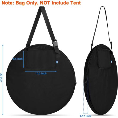 Xxerciz Carry Bag for Pop Up Privacy Shower Tent, Lightweight Replacement Bag with Shoulder Strap Compatible with Portable Toilet, Travel Storage Cover for Camping Beach (Only Bag)