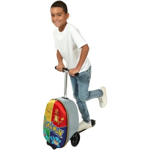 Bioworld Pokemon Character Art Scooter Youth Rolling Luggage Suitcase